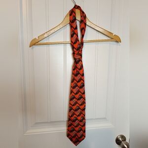 Officially licensed NFL Cleveland Browns 100% silk necktie Orange